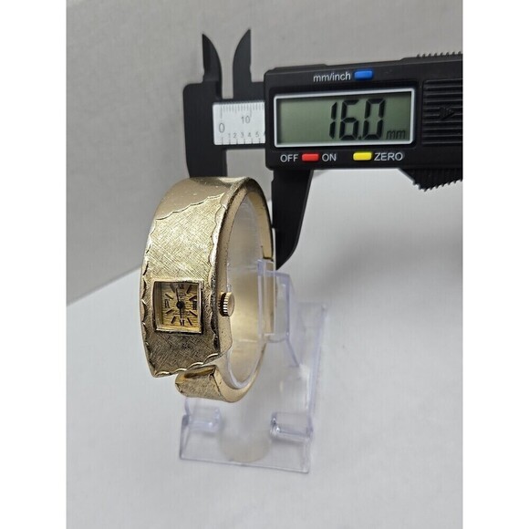 Vulcain Medana Pamela Bangle Watch Swiss 17 Jewels West Germany Gold Tone Ladies main image 10